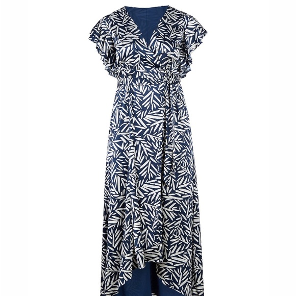 NWT HUTCH Ruffle Printed Wrap Maxi
Dress - Picture 2 of 4
